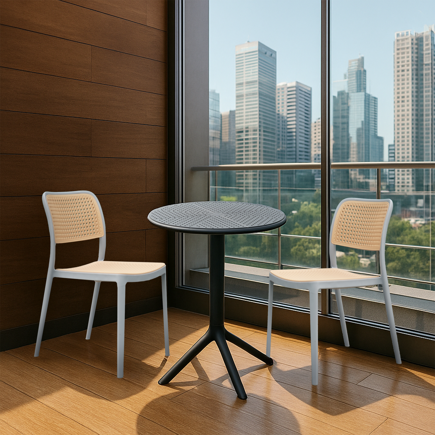 Plaza Round Table With 2 Rolex Chair