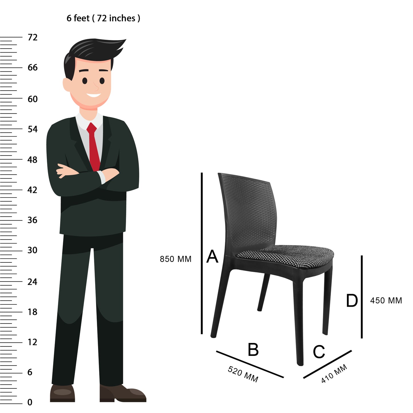 Alpha Chair with Cushion w/o Arm