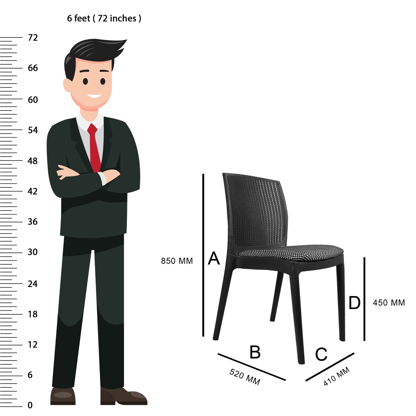 Beeta Chair with cushion w/o arm