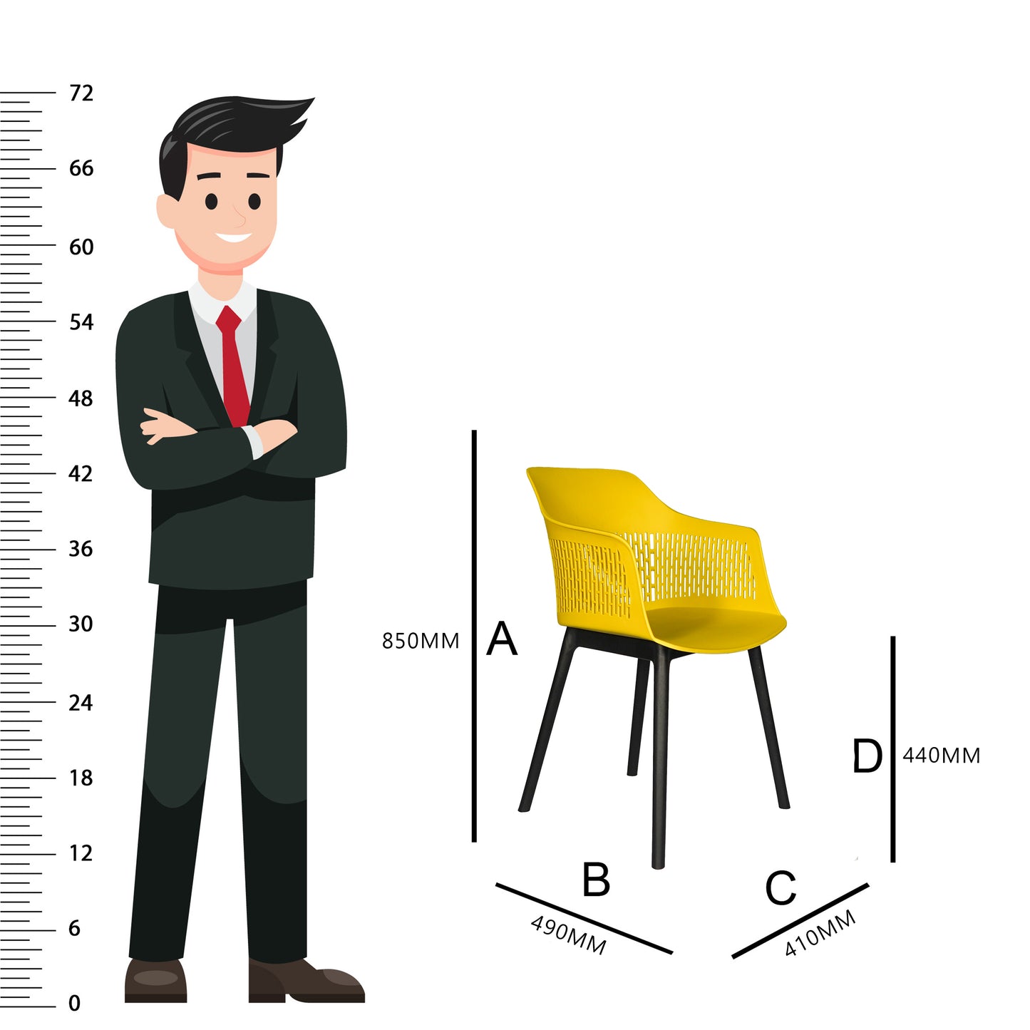 Austria Chair With Black Legs