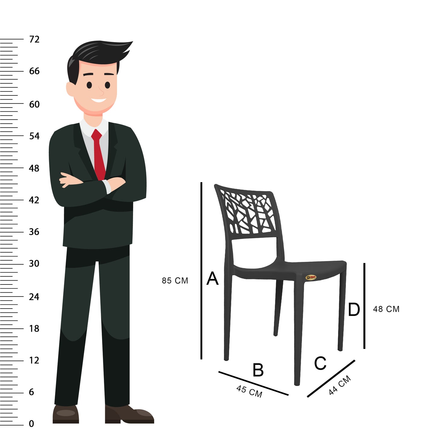 Spider Chair (Pack Of 2)