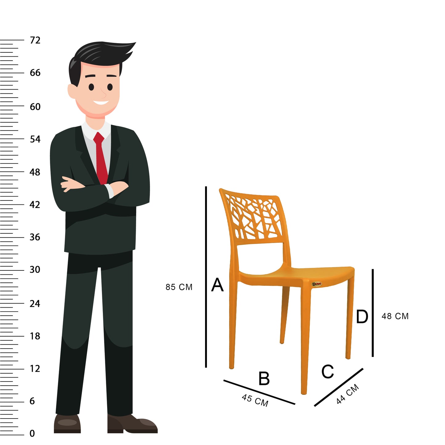 Spider Chair (Pack Of 2)