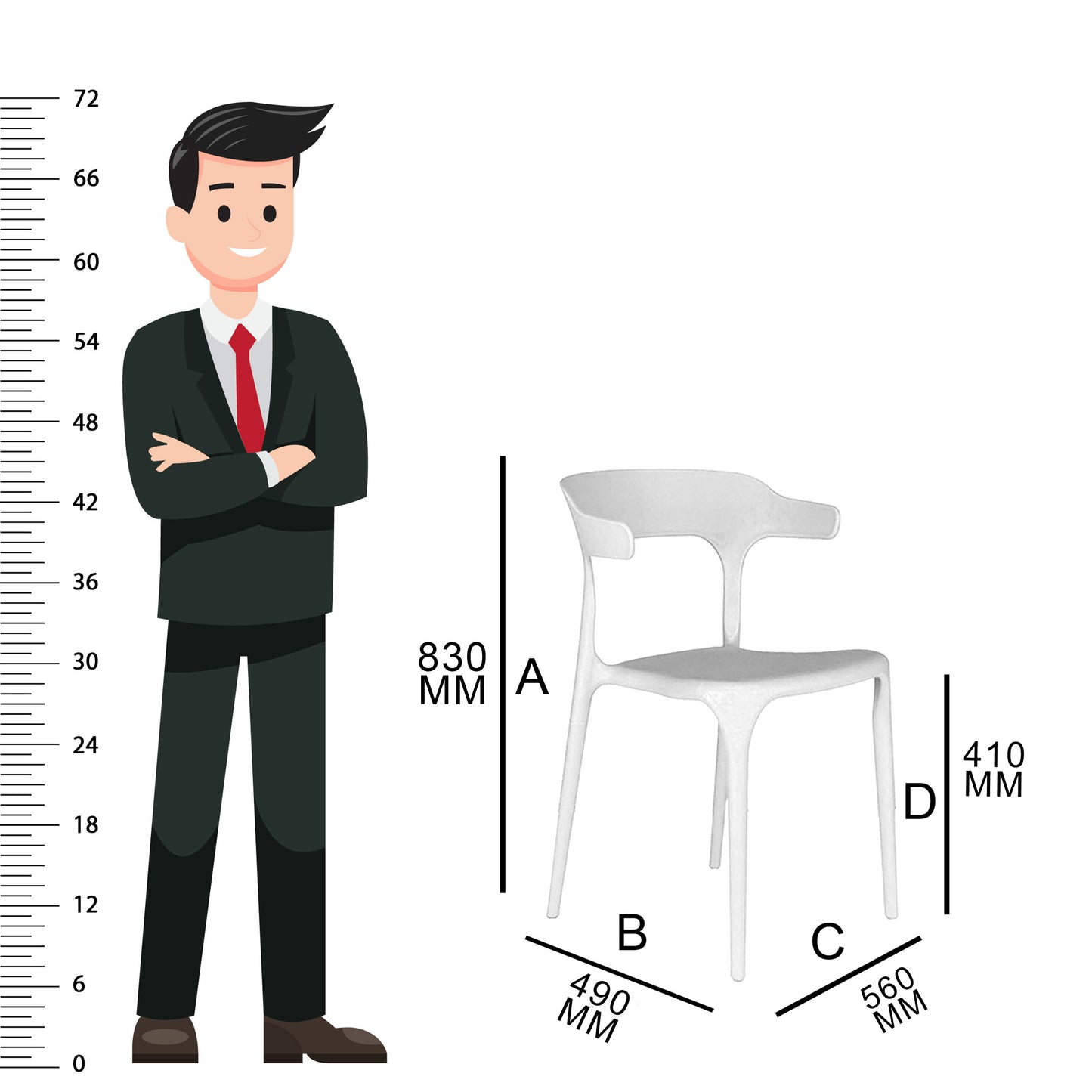 Bingo Round Table with 2 Platina Chairs