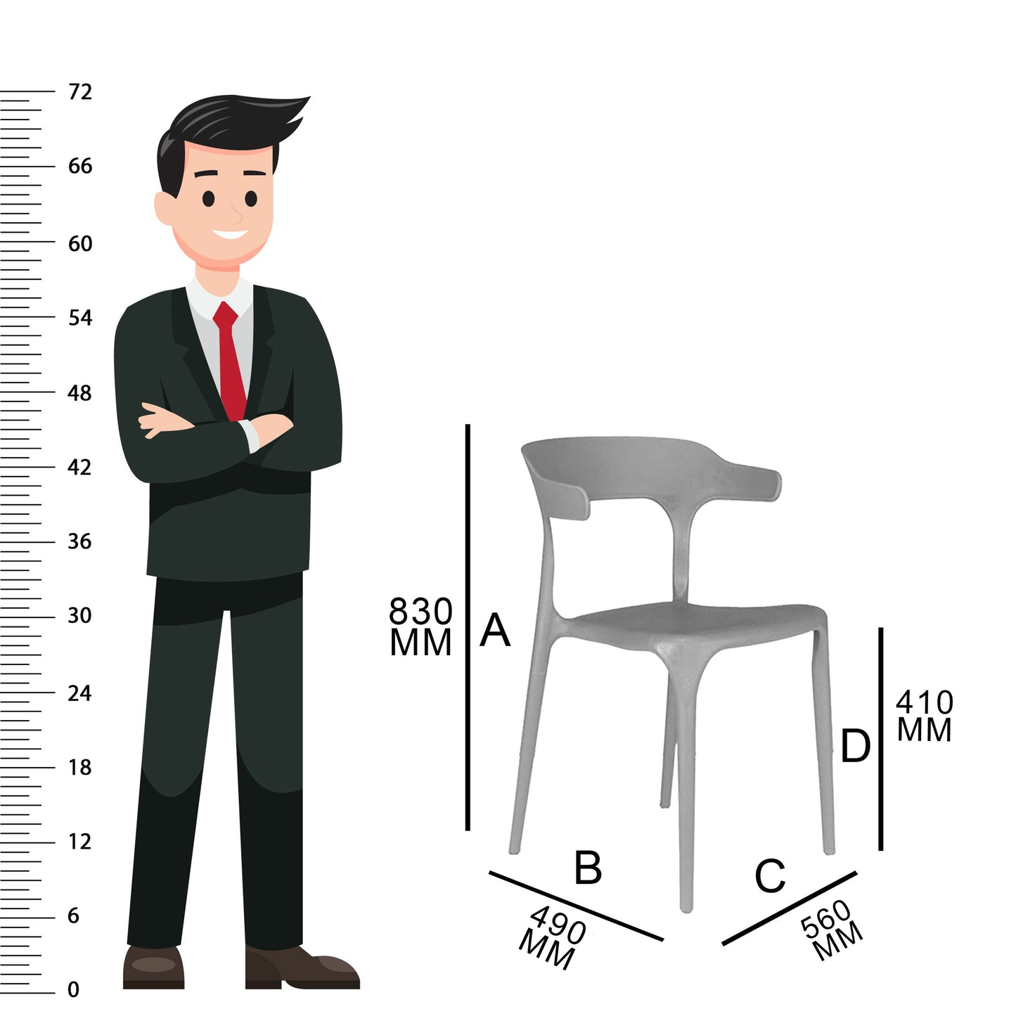 Bingo Round Table with 2 Platina Chairs