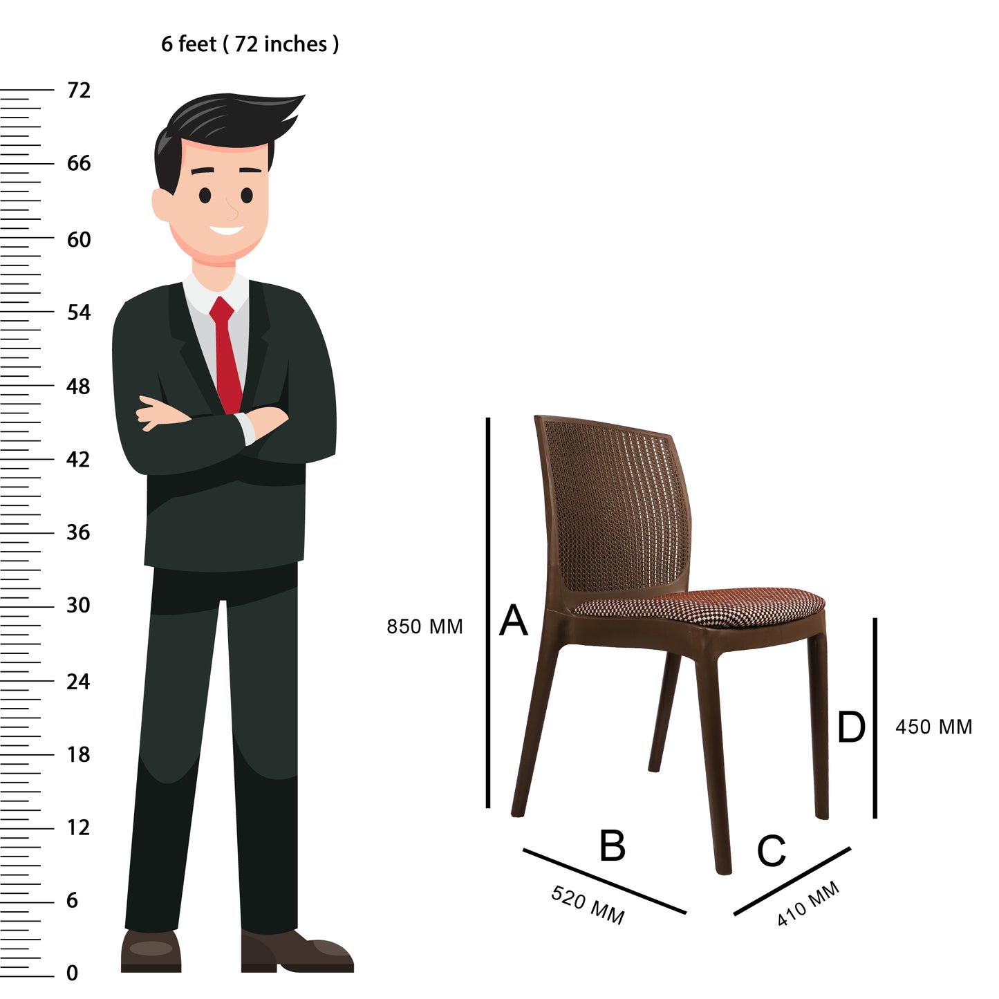 Beeta Chair with cushion w/o arm