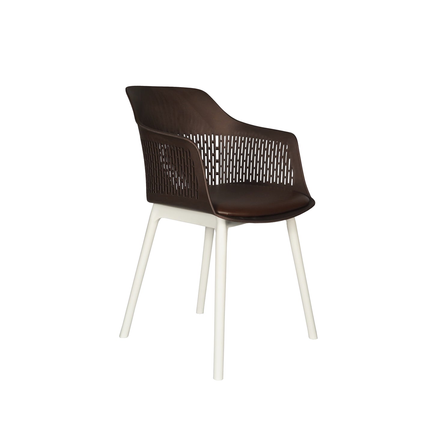Austria Cafe Chair Cushion with White Legs