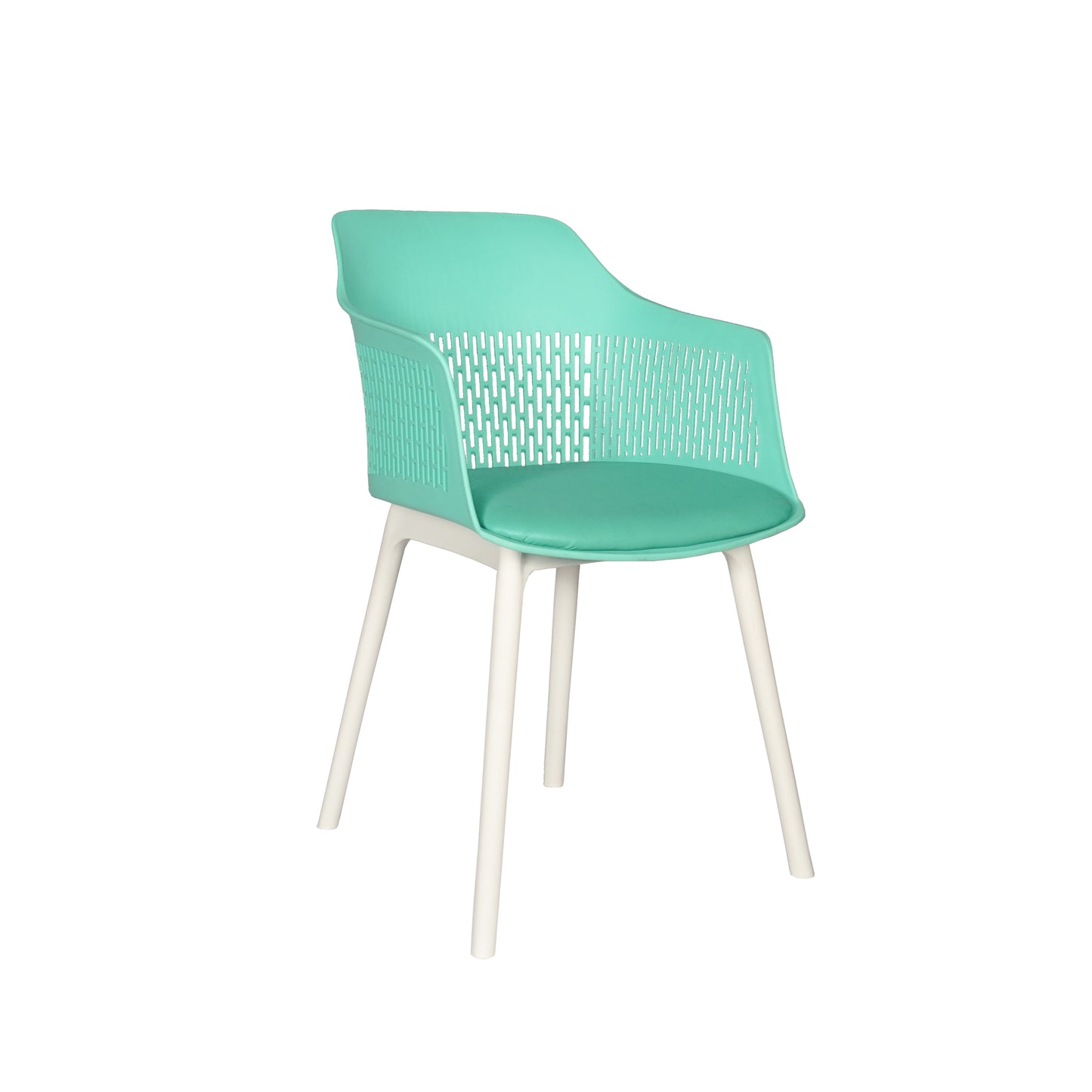 Austria Cafe Chair Cushion with White Legs