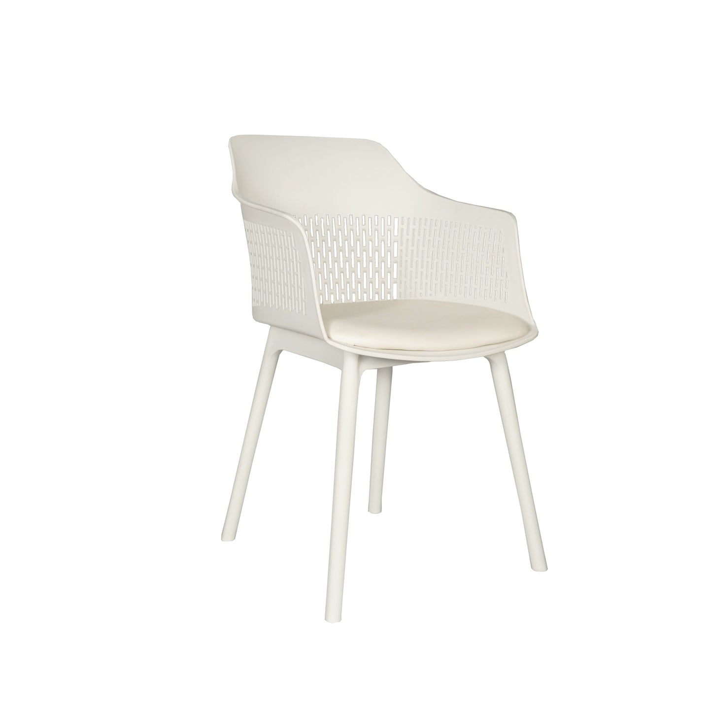 Austria Cafe Chair Cushion with White Legs