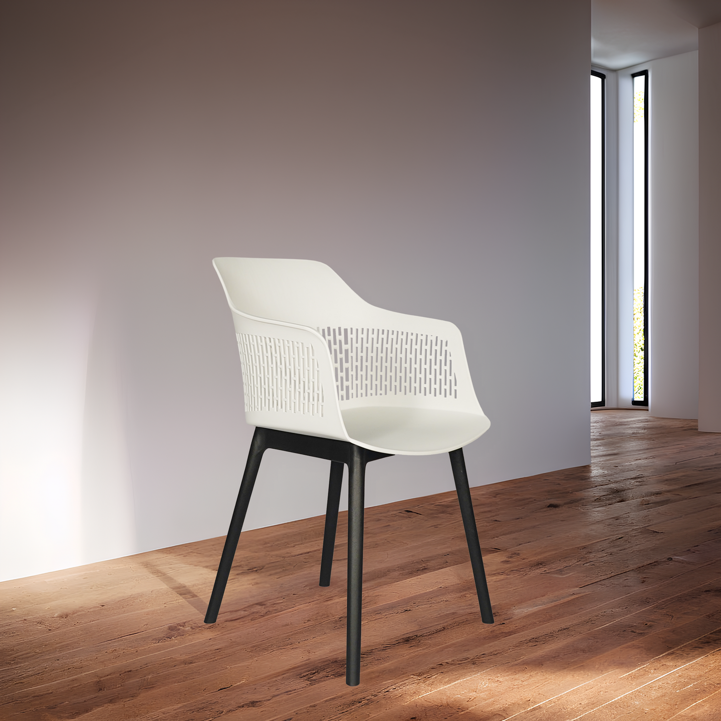 Austria Chair With Black Legs (Pack of 2)