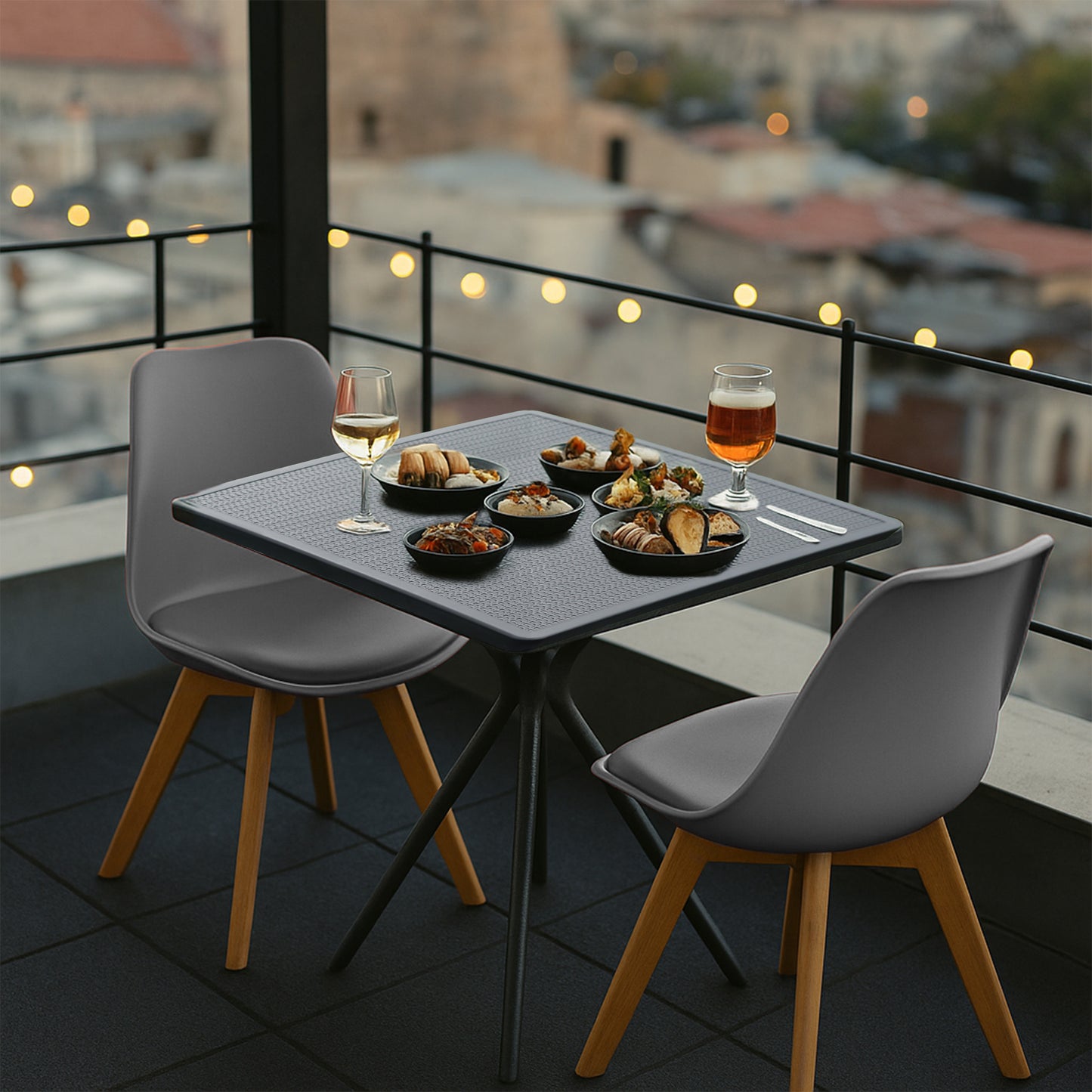 Bingo Square Table With 2 Smart Chair