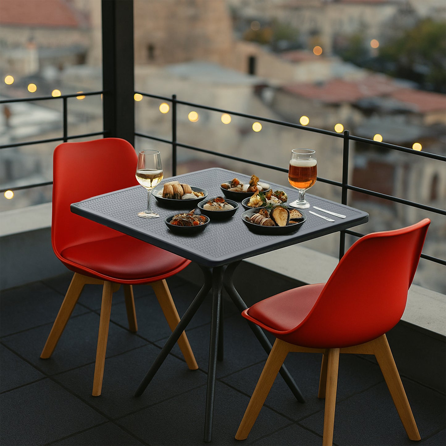 Bingo Square Table With 2 Smart Chair