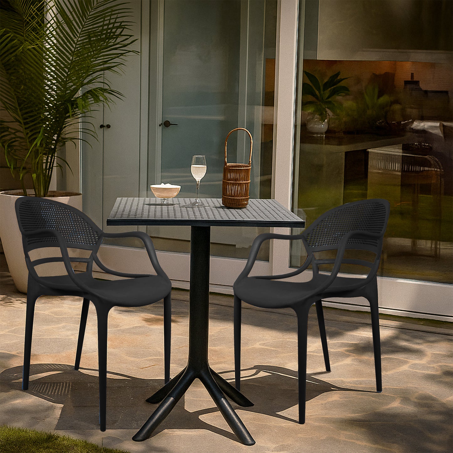 Plaza Square Table With 2 Sunset Chair