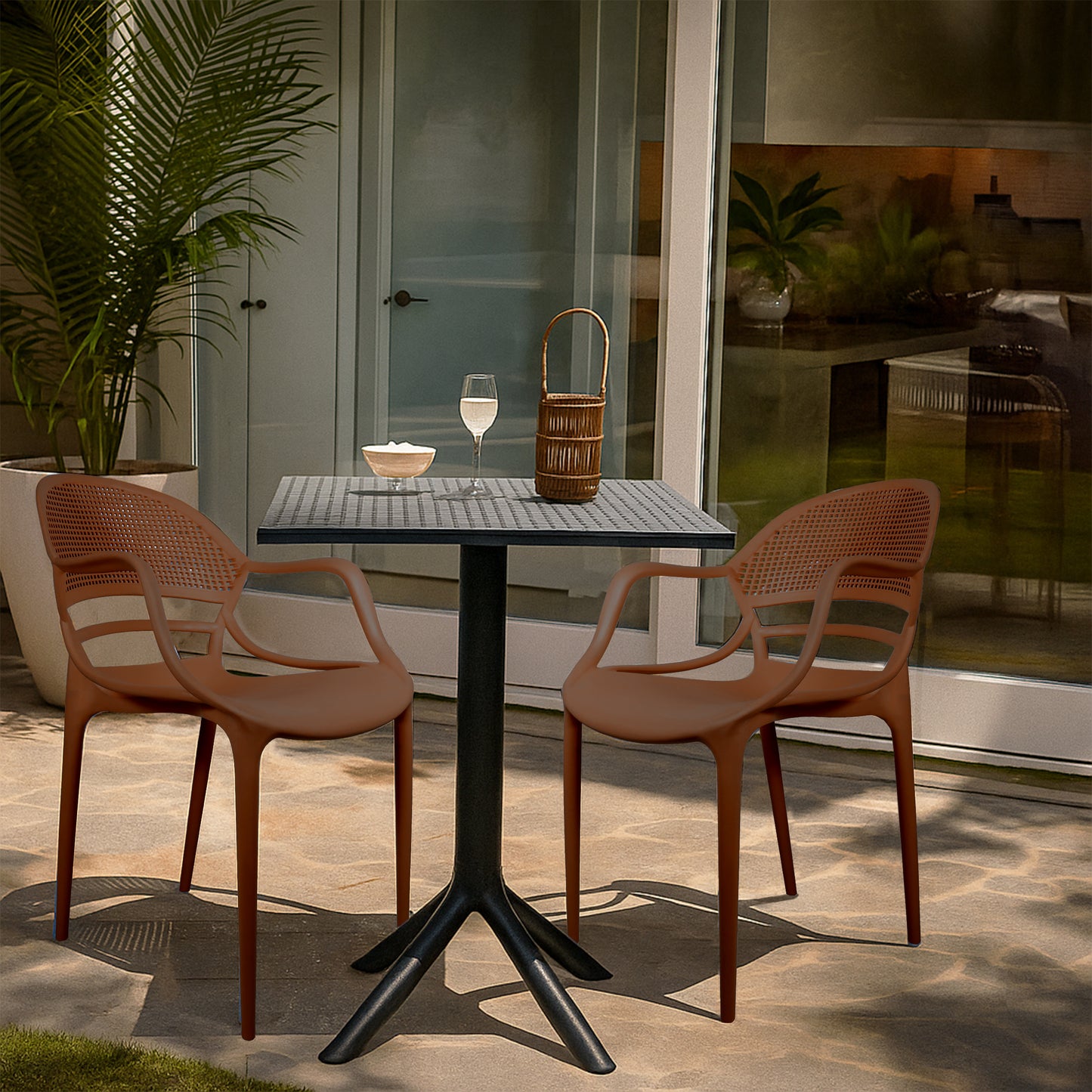 Plaza Square Table With 2 Sunset Chair