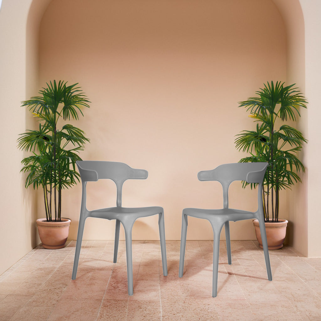 Bingo Round Table with 2 Platina Chairs