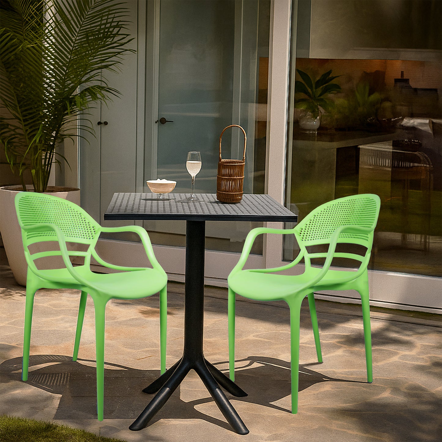 Plaza Square Table With 2 Sunset Chair