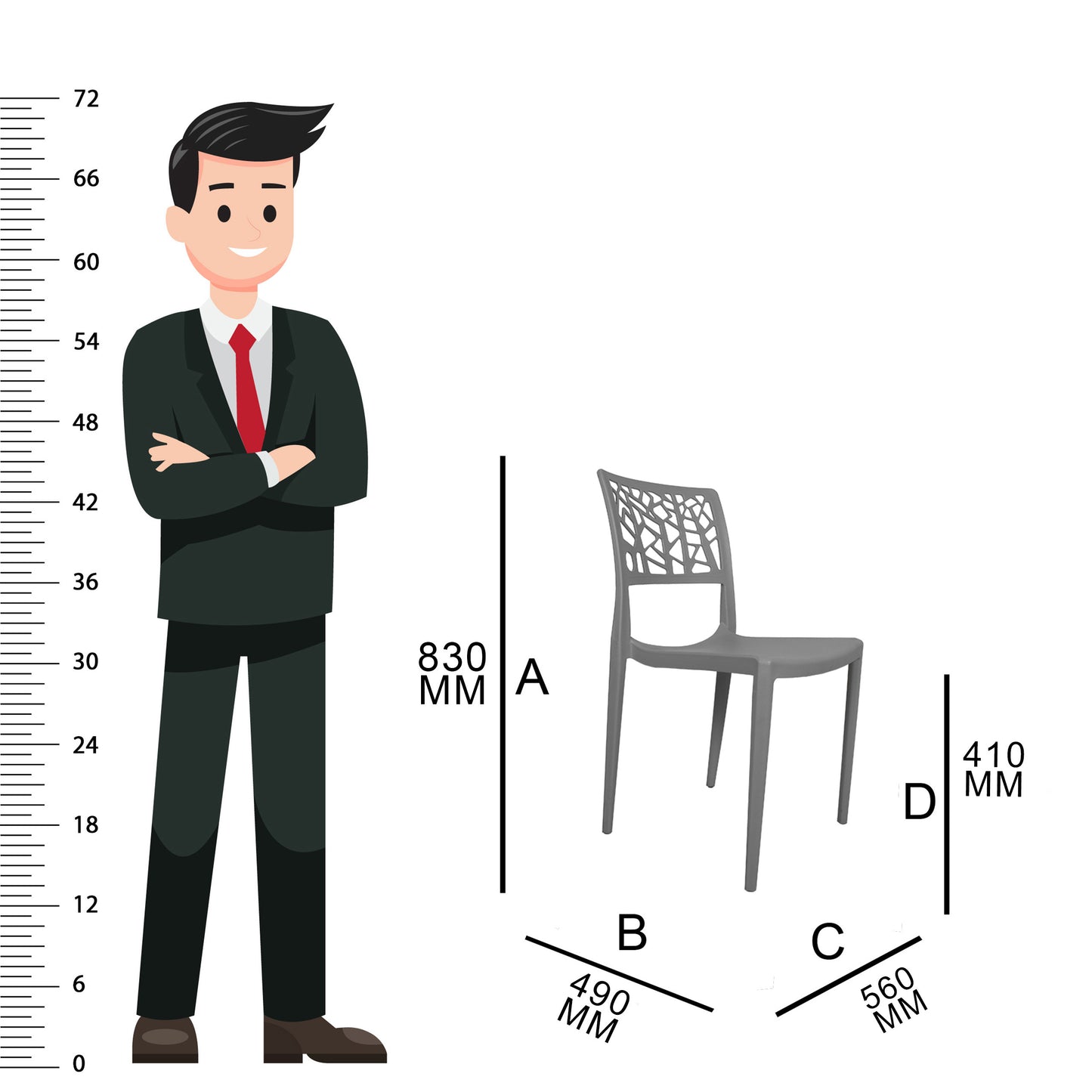 Spider Chair (Pack Of 2)