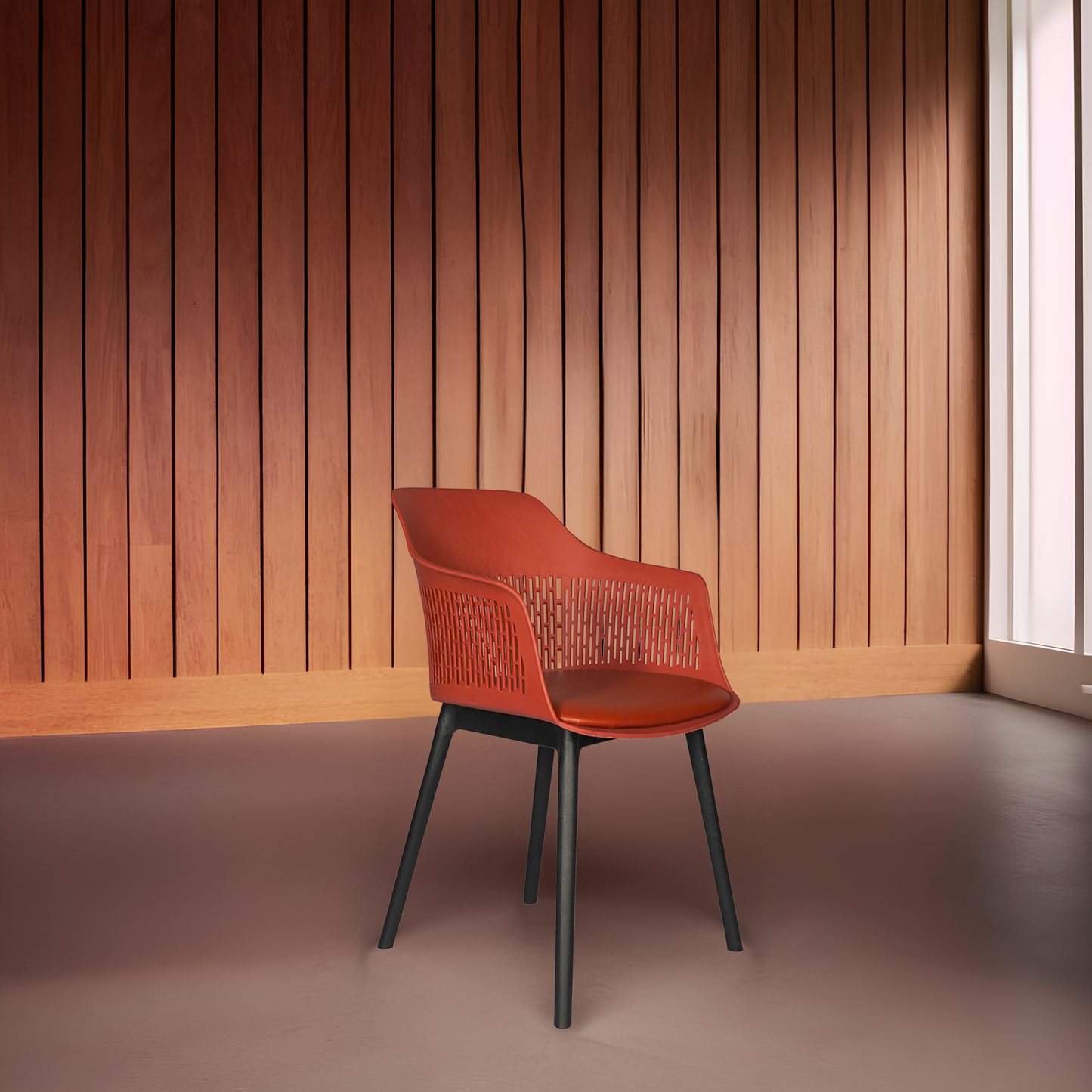 Austria Cafe Chair Cushion with Black legs