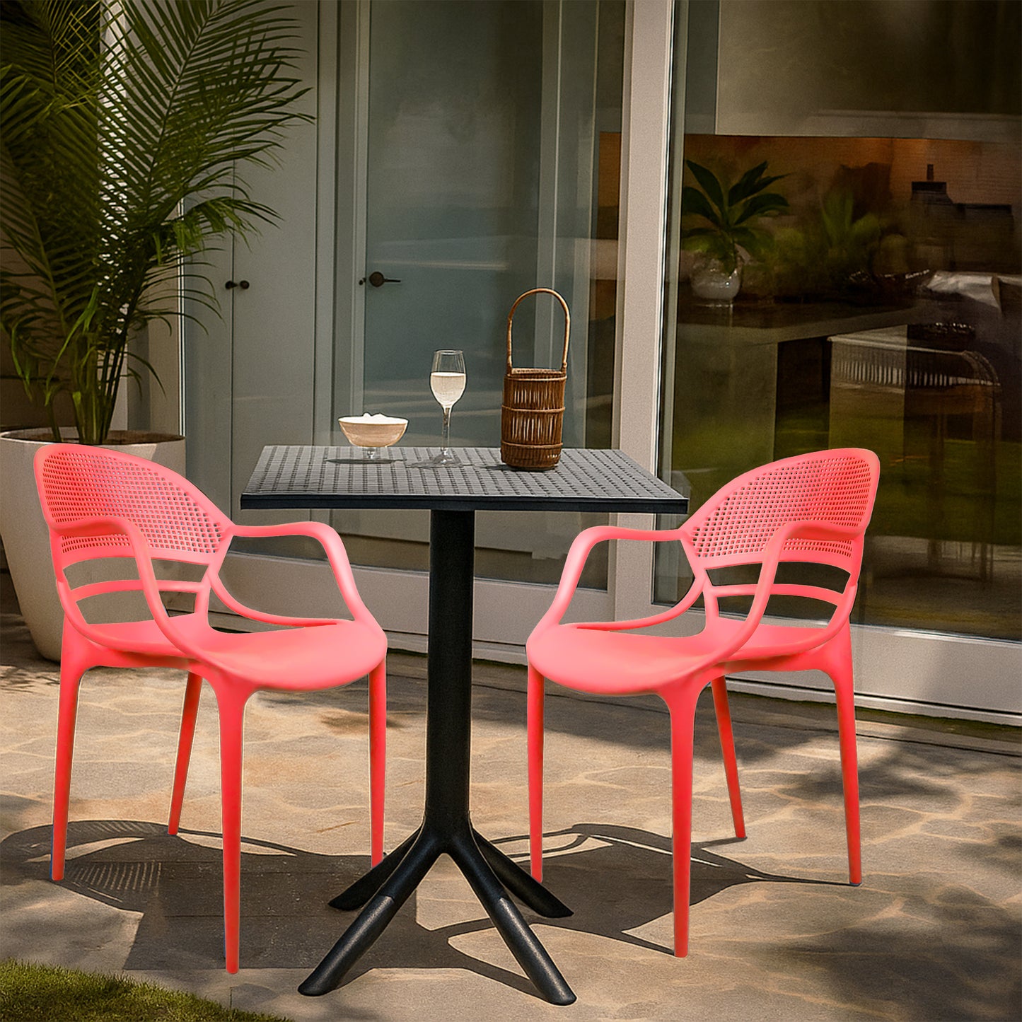 Plaza Square Table With 2 Sunset Chair
