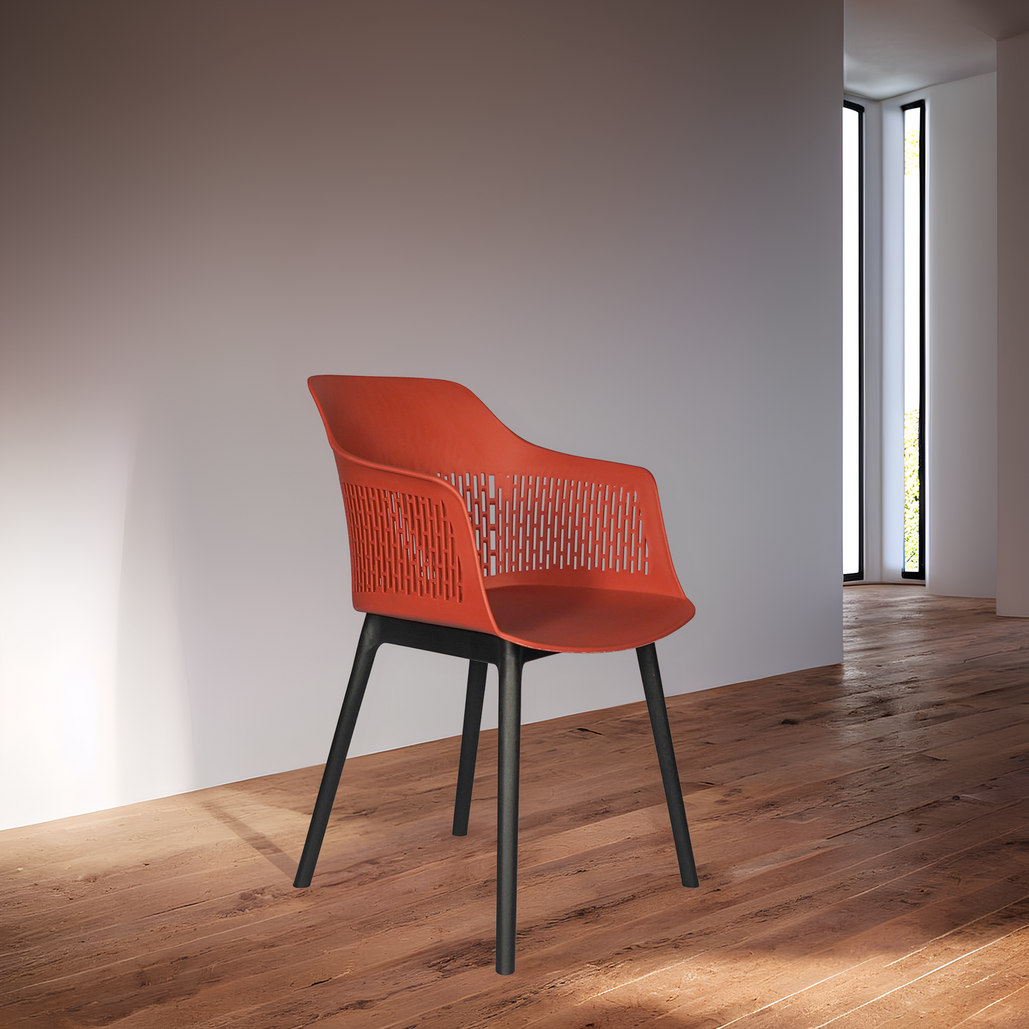 Austria Chair With Black Legs (Pack of 2)