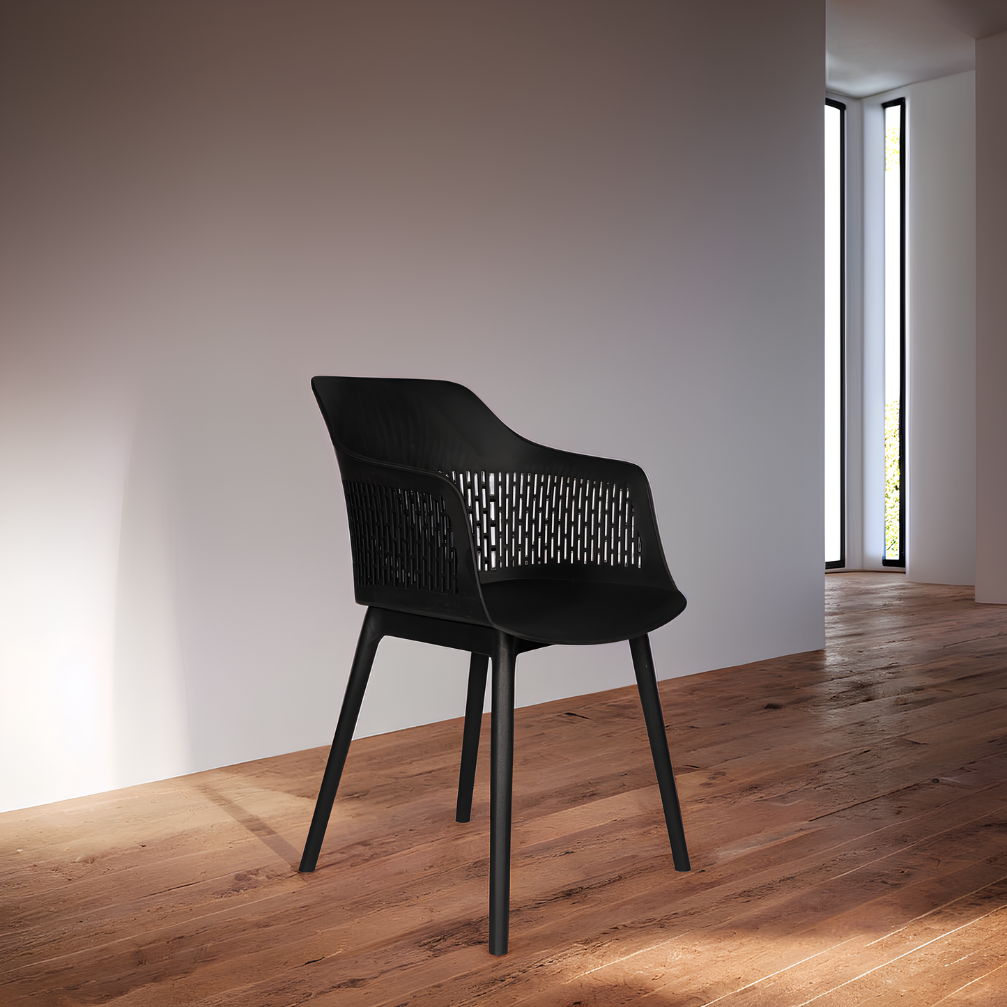 Austria Chair With Black Legs (Pack of 2)