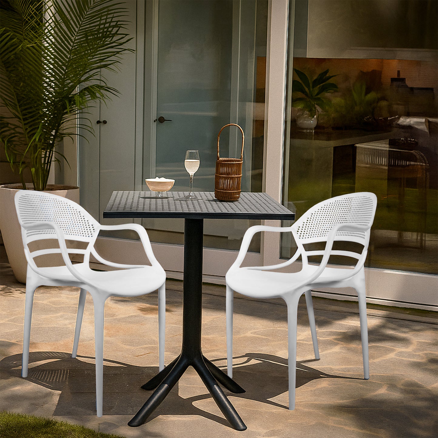 Plaza Square Table With 2 Sunset Chair