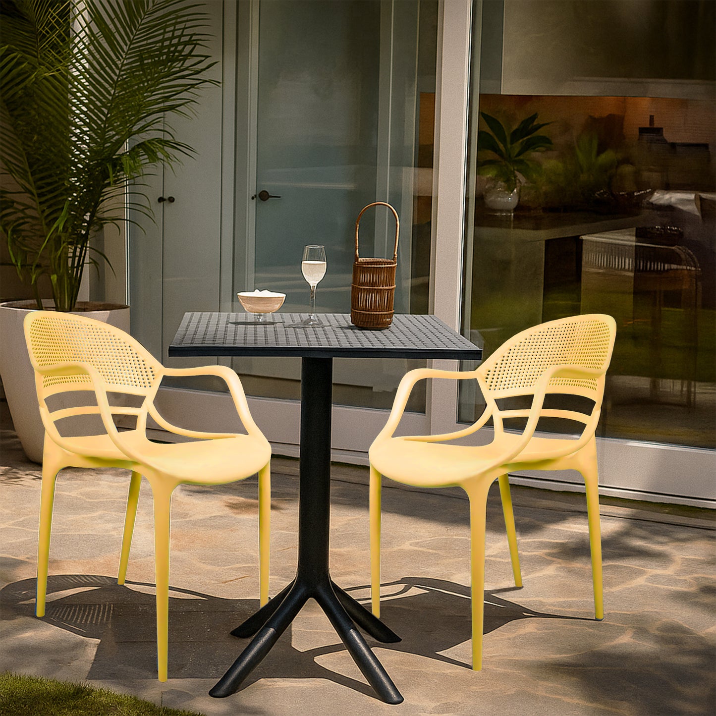 Plaza Square Table With 2 Sunset Chair