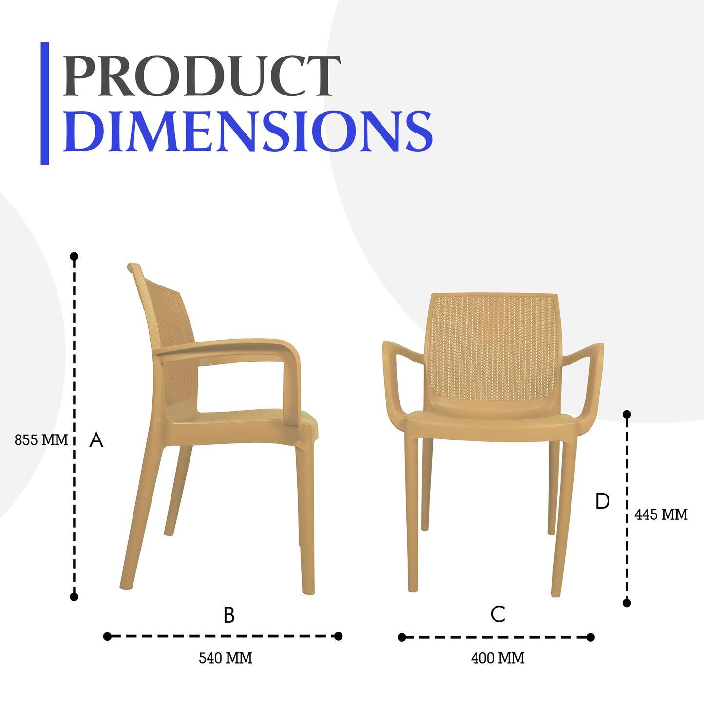 Beeta Chair With Arms (Pack of 2)