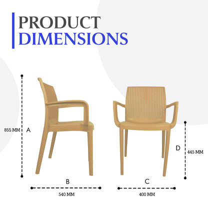 Beeta Chair With Arms (Pack of 2)
