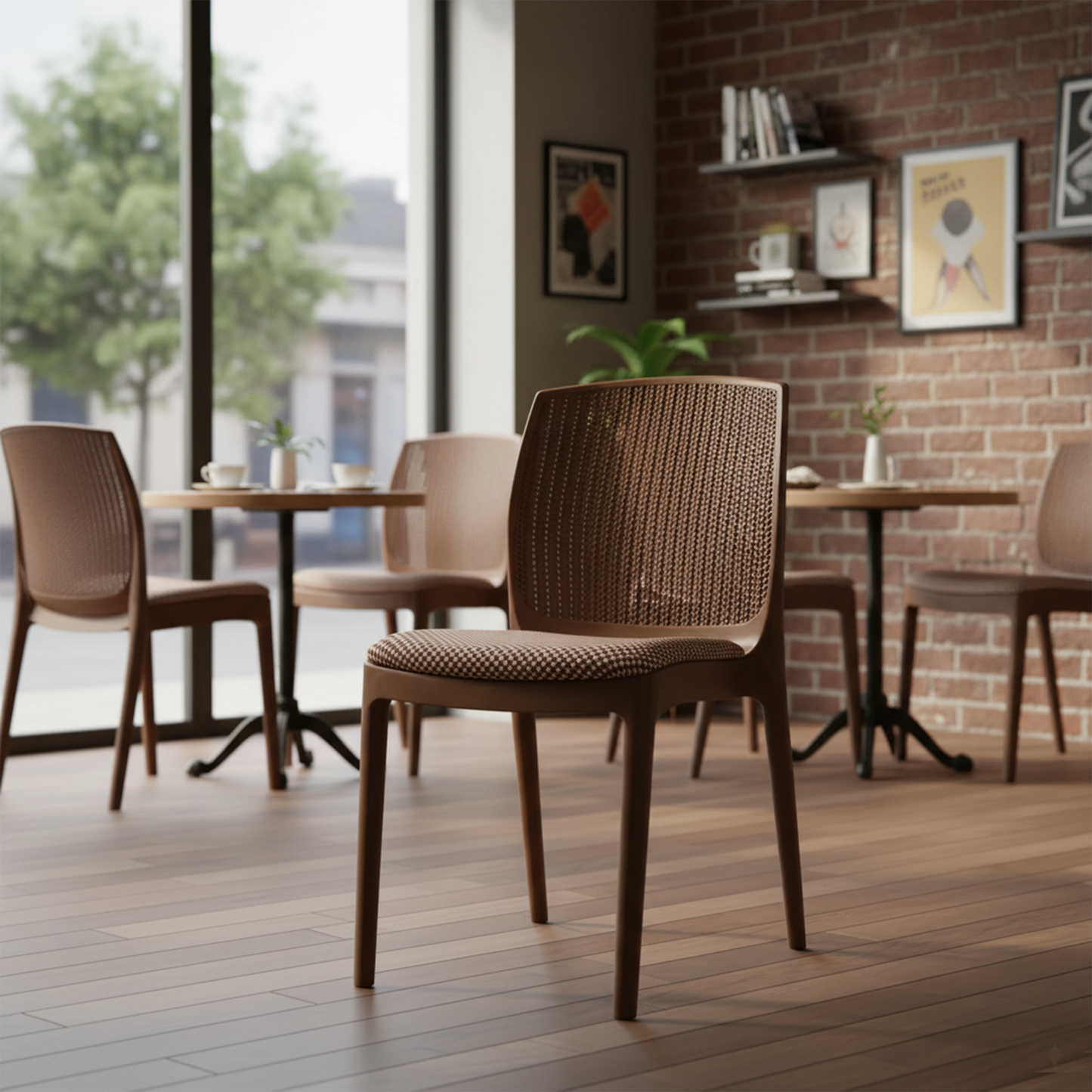 Beeta Chair with cushion w/o arm (Pack of 2)