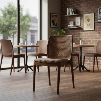 Beeta Chair with cushion w/o arm (Pack of 2)