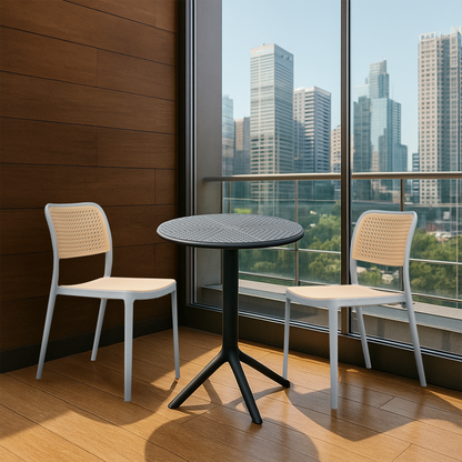 Plaza Round Table With 2 Rolex Chair