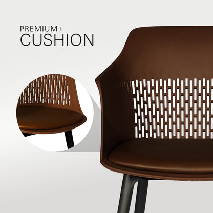 Austria Cafe Chair Cushion with Black legs (Pack of 2)