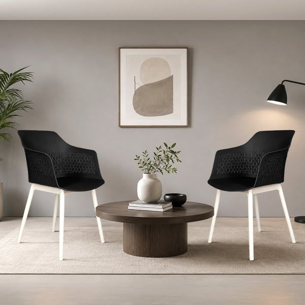 Austria Chair With White Legs (Pack of 2)
