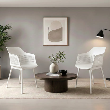 Austria Chair With White Legs (Pack of 2)