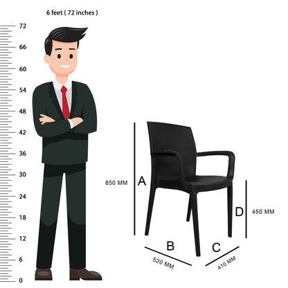 Alpha Chair With Arms (Pack of 2)