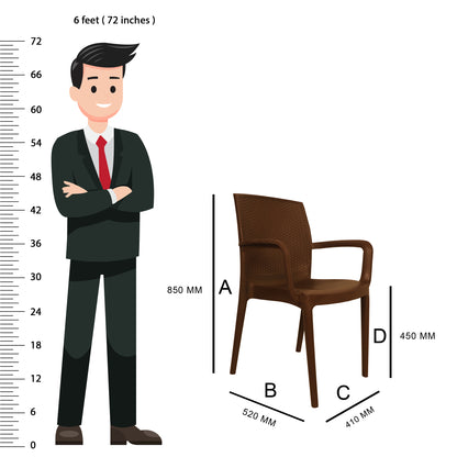 Alpha Chair With Arms (Pack of 2)