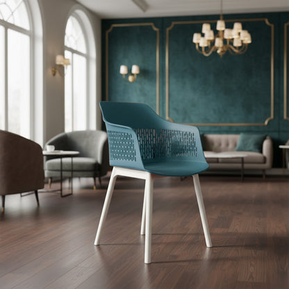 Austria Chair With White Legs (Pack of 2)