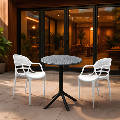 Plaza Round Table With 2 Sunset Chair