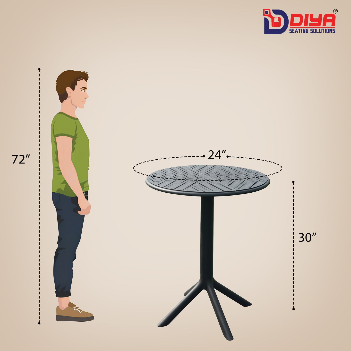Plaza Round Table With 2 Smart Chair