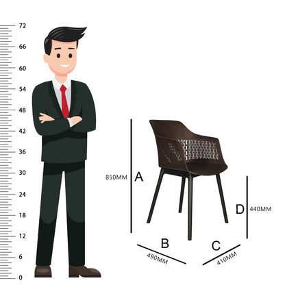 Austria Chair With Black Legs