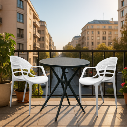 Bingo Round Table With 2 Sunset Chair