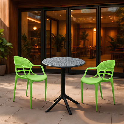Plaza Round Table With 2 Sunset Chair