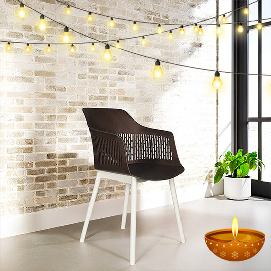 Austria Chair With White Legs (Pack of 2)