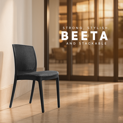 Beeta Chair with cushion w/o arm (Pack of 2)