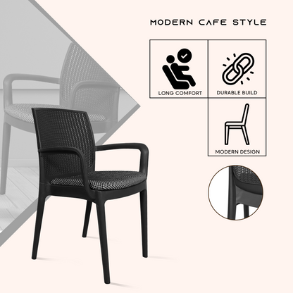 Beeta Chair with Cushion with Arm (pack of 2)
