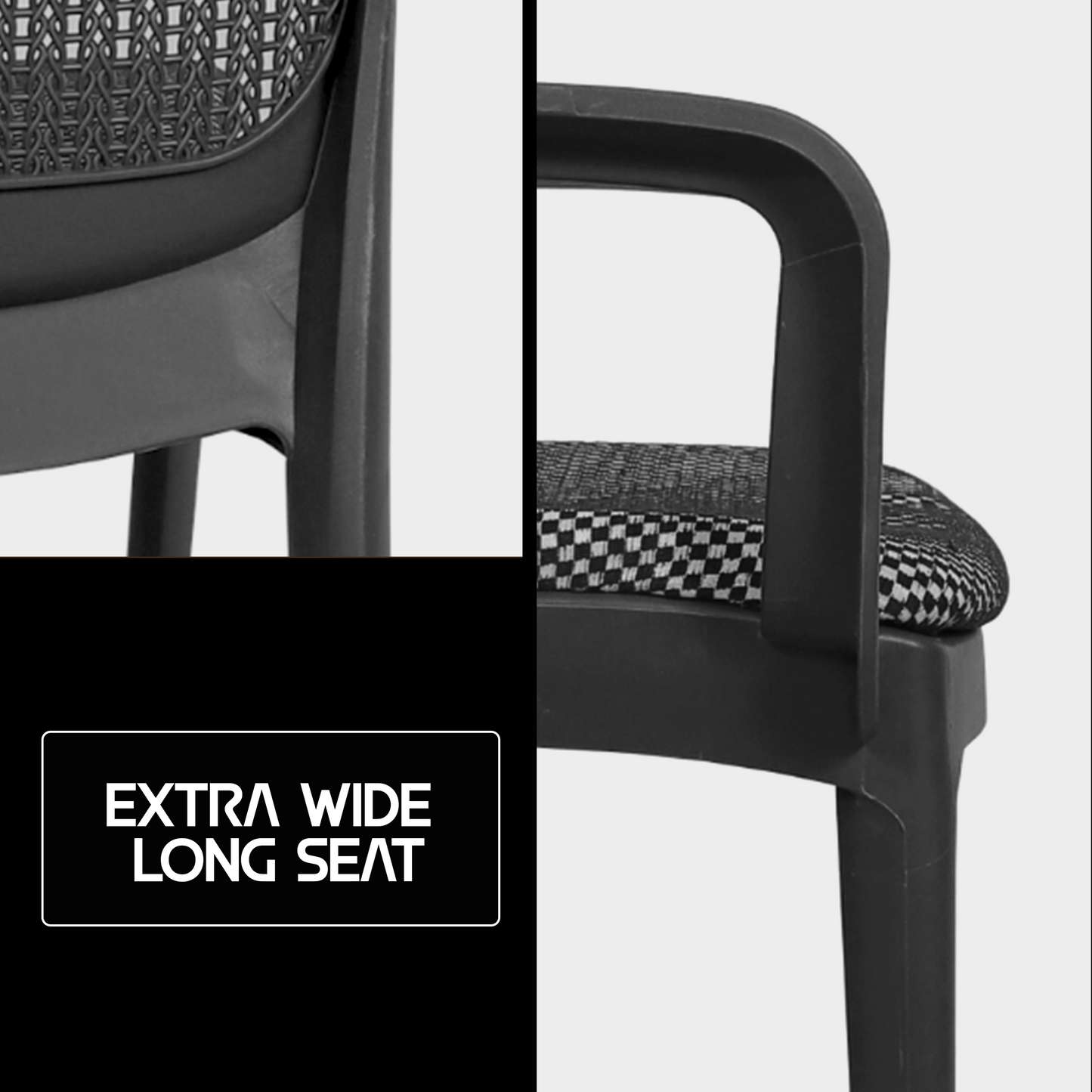 Beeta Chair with Cushion with Arm (pack of 2)