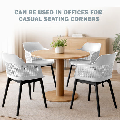 Austria Cafe Chair Cushion with Black legs (Pack of 2)