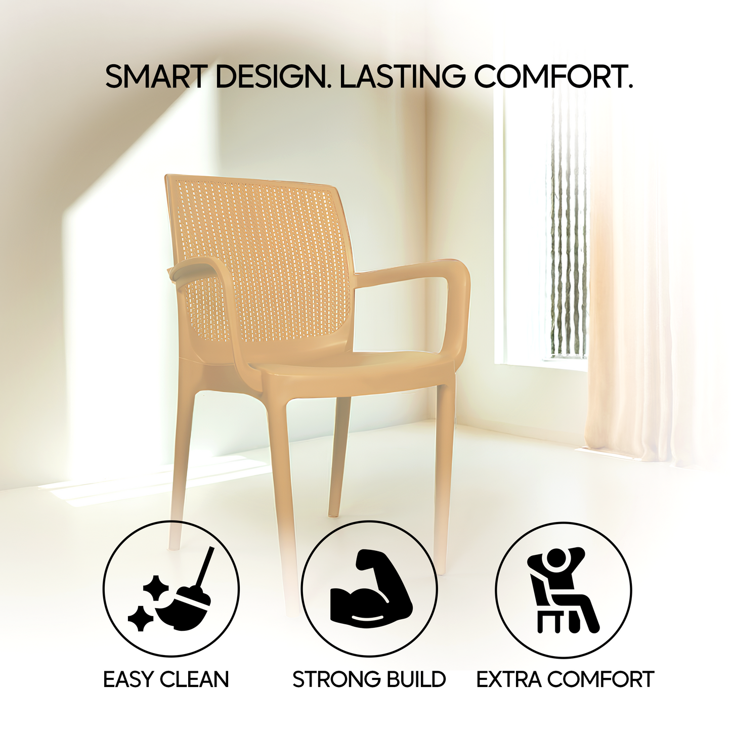 Beeta Chair With Arms (Pack of 2)