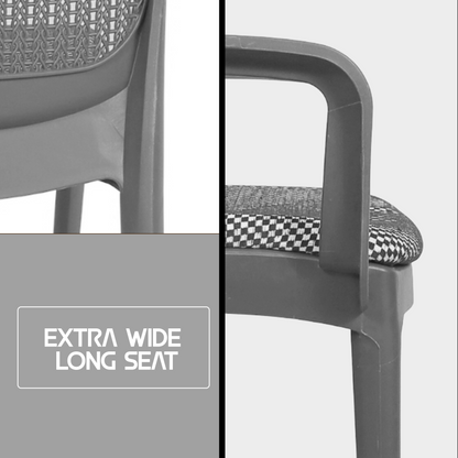 Beeta Chair with Cushion with Arm (pack of 2)