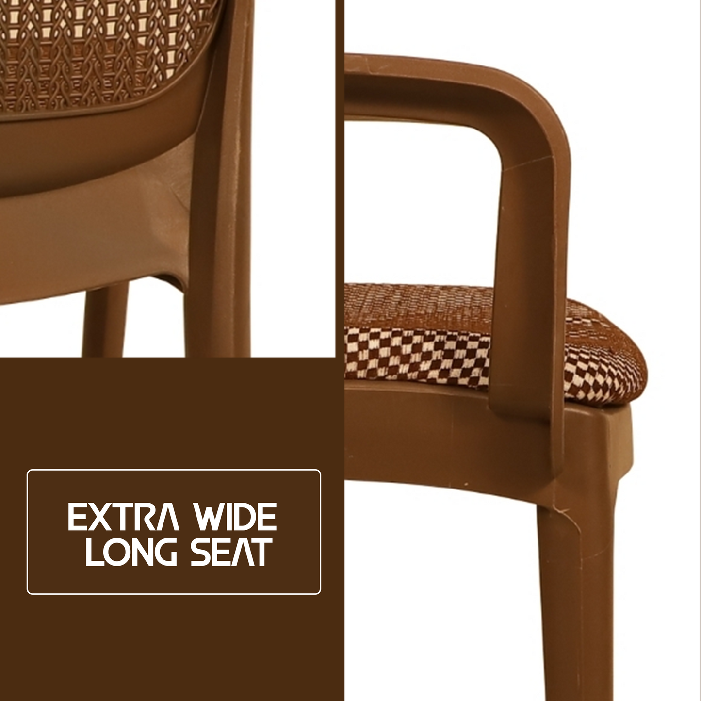 Beeta Chair with Cushion with Arm (pack of 2)